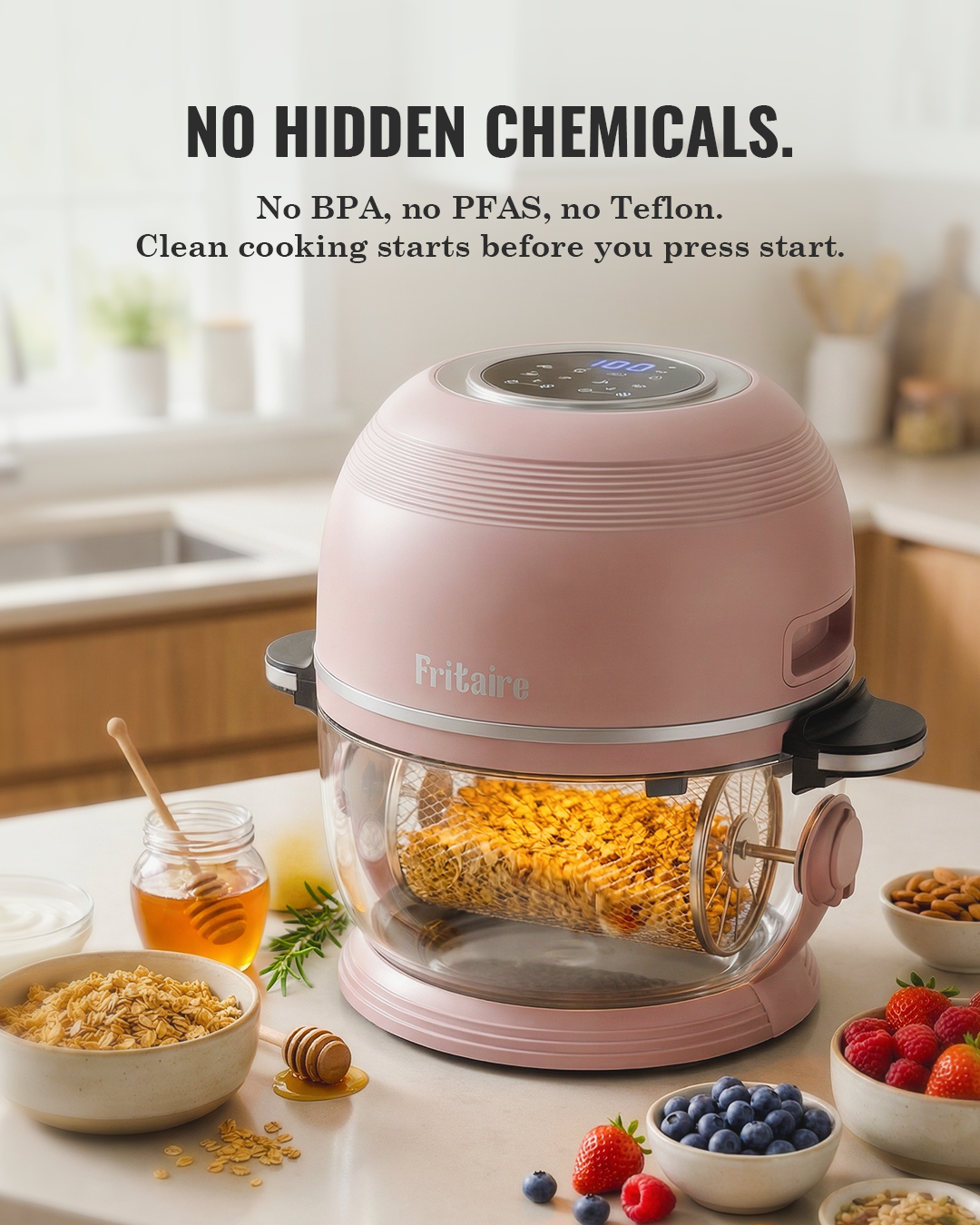 Self-Cleaning Air Fryer™ & Non-Toxic Air Fryer™ - Mauve Rose