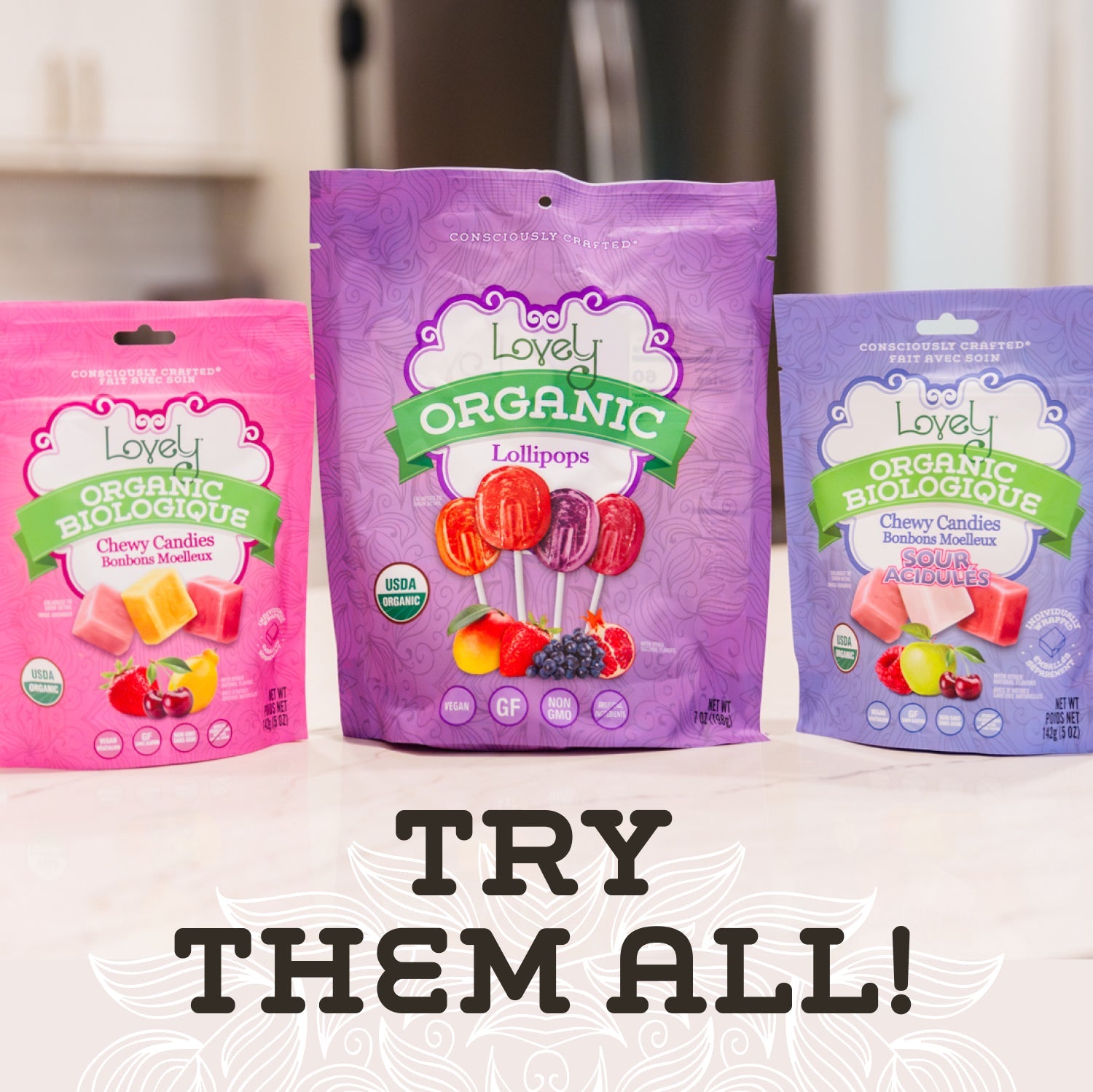 Organic Sour Chewy Candies
