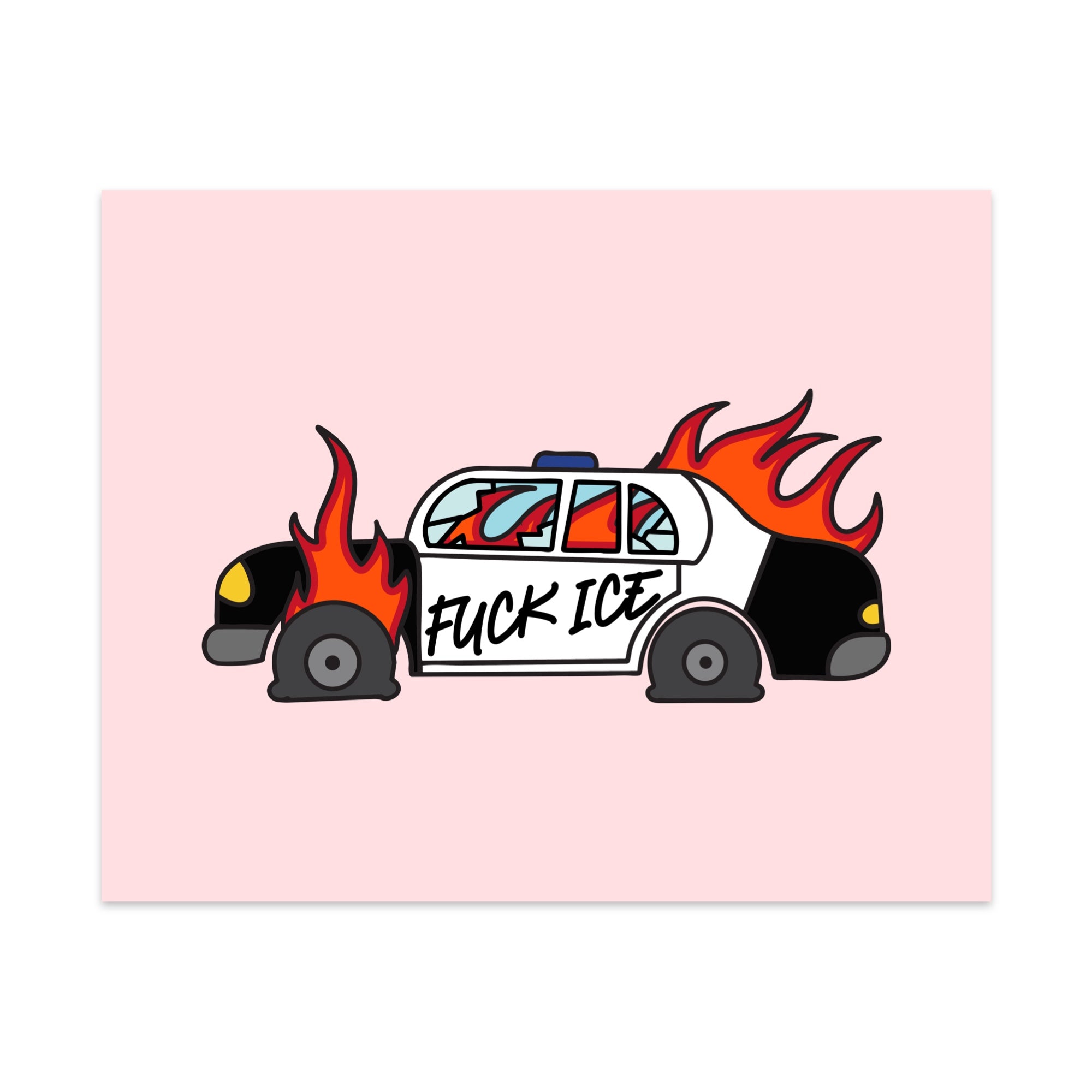Fuck Ice Unframed Art Print