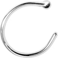 20G 3/8 925 Sterling Silver Nose Hoop