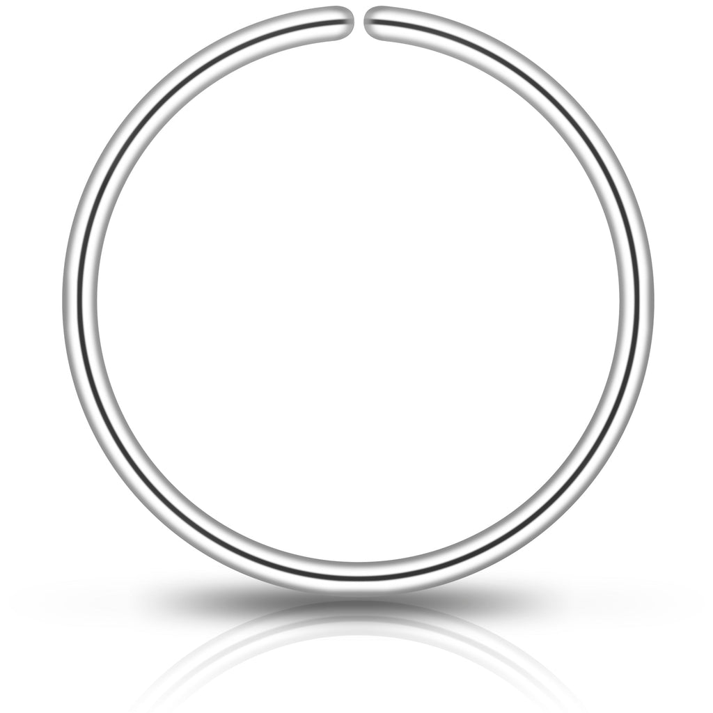 Single Hoop Nose 925 Sterling Silver Nose Hoop Ring