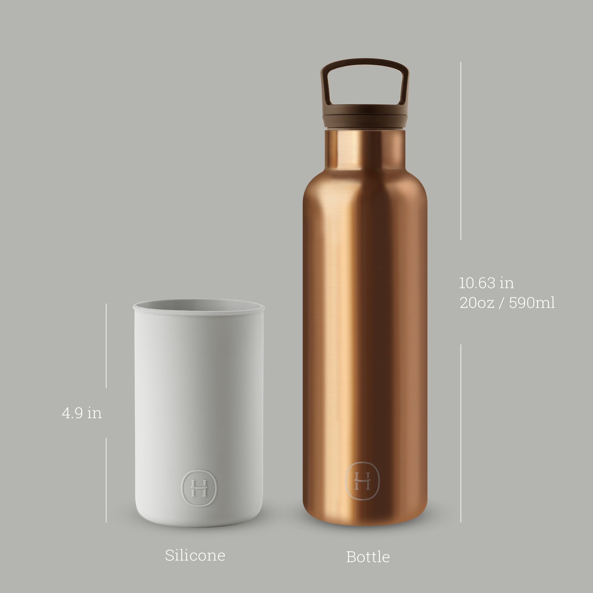 Bronze Gold-Cloudy Grey 20 Oz