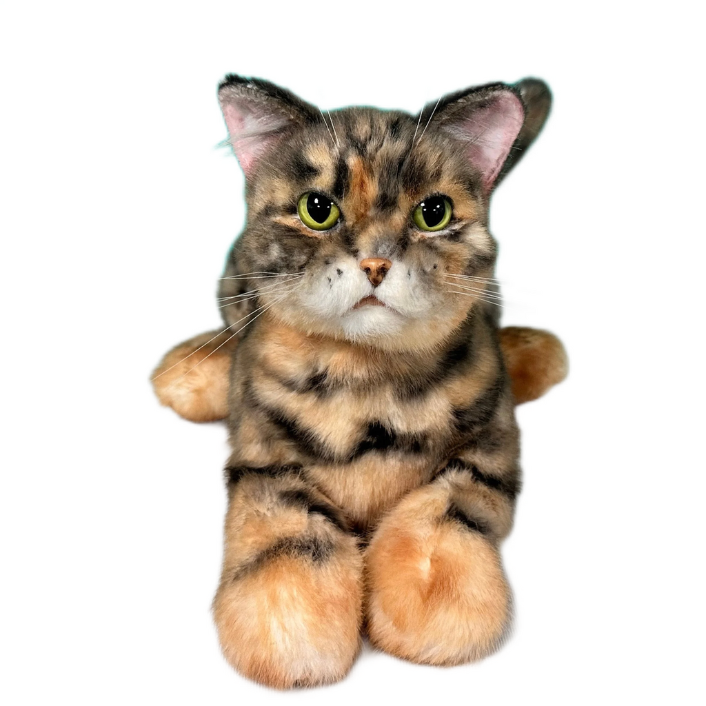 Plush leopard-print cat-Handmade Life-Size Companion & Pet Memorial