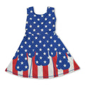 Stars stripe ice cream sprinkle girls 4th of july athletic dress