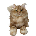 Plush Ginger Cat Longhair Weighted-Handmade Life-Size Companion & Pet Memorial