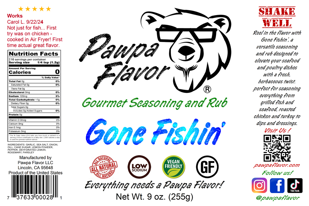 Pawpa Flavor Gone Fishin'