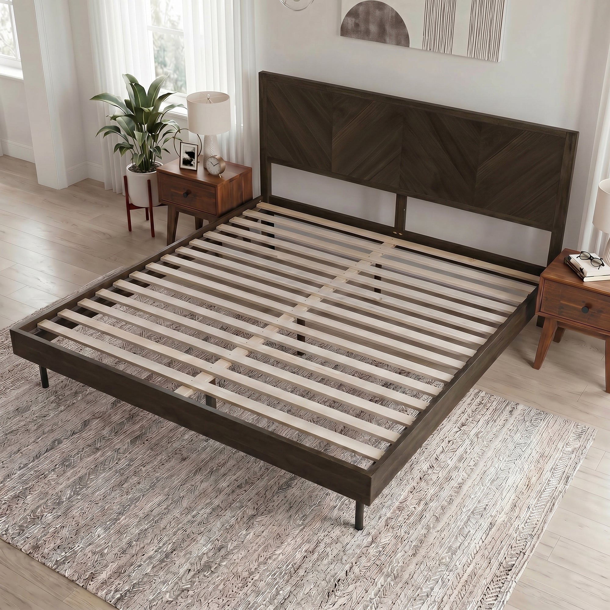 Alander Solid Wood Bed Frame