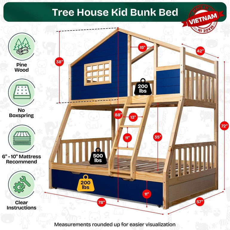 Treehouse Kid Bunk Bed
