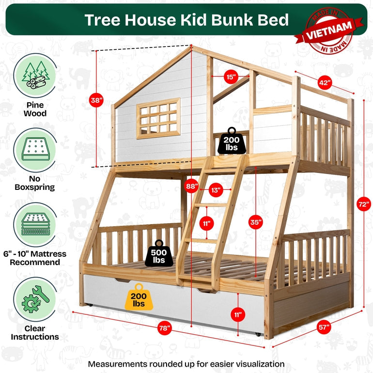 Treehouse Kid Bunk Bed