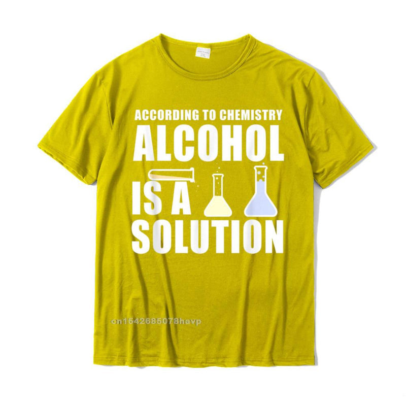 "Alcohol is a Solution" Chemistry T-Shirt