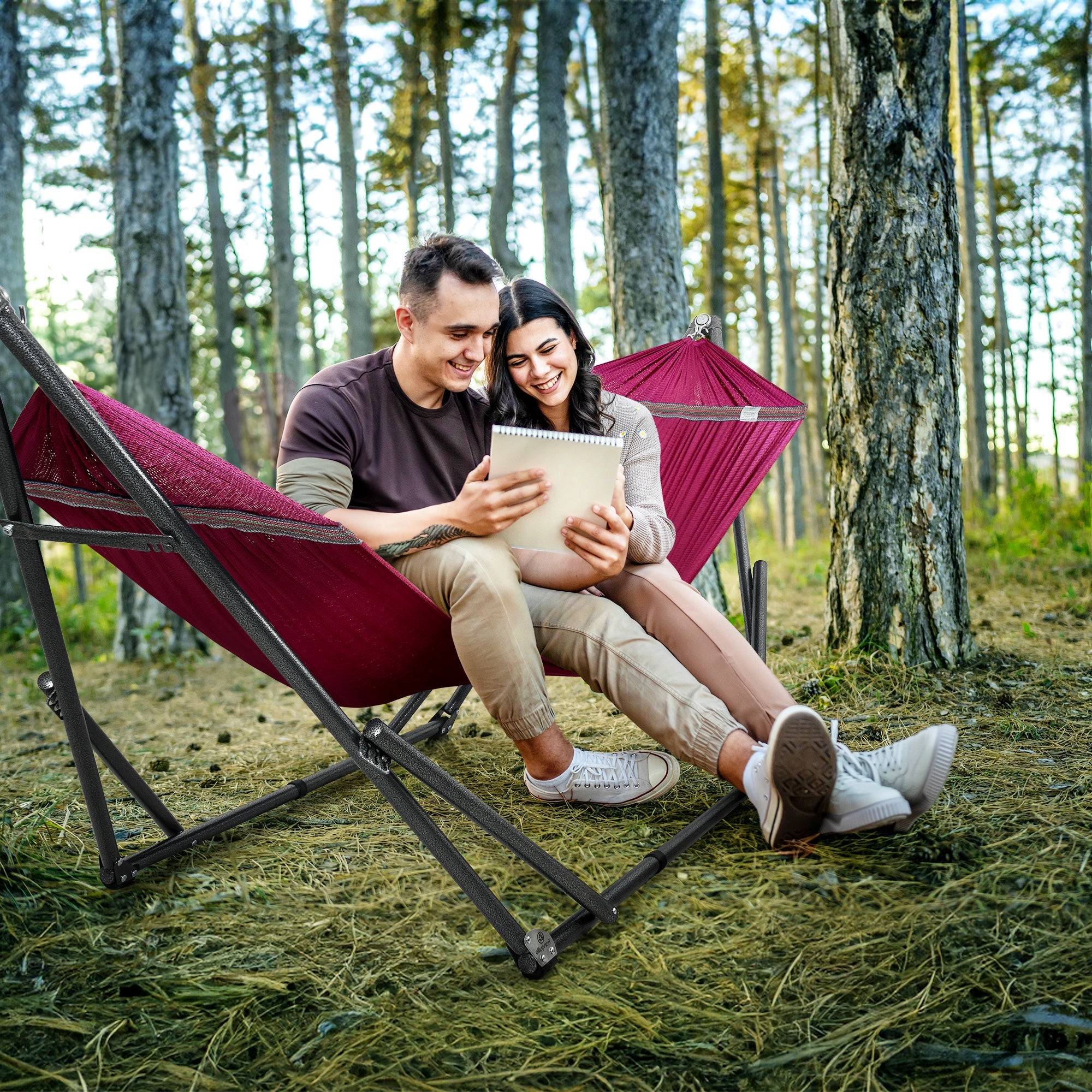 Tranquillo Universal Hammock with Medium Size Stands for Ultimate Relaxation - Ideal Universal Hammock Stands - Medium Size
