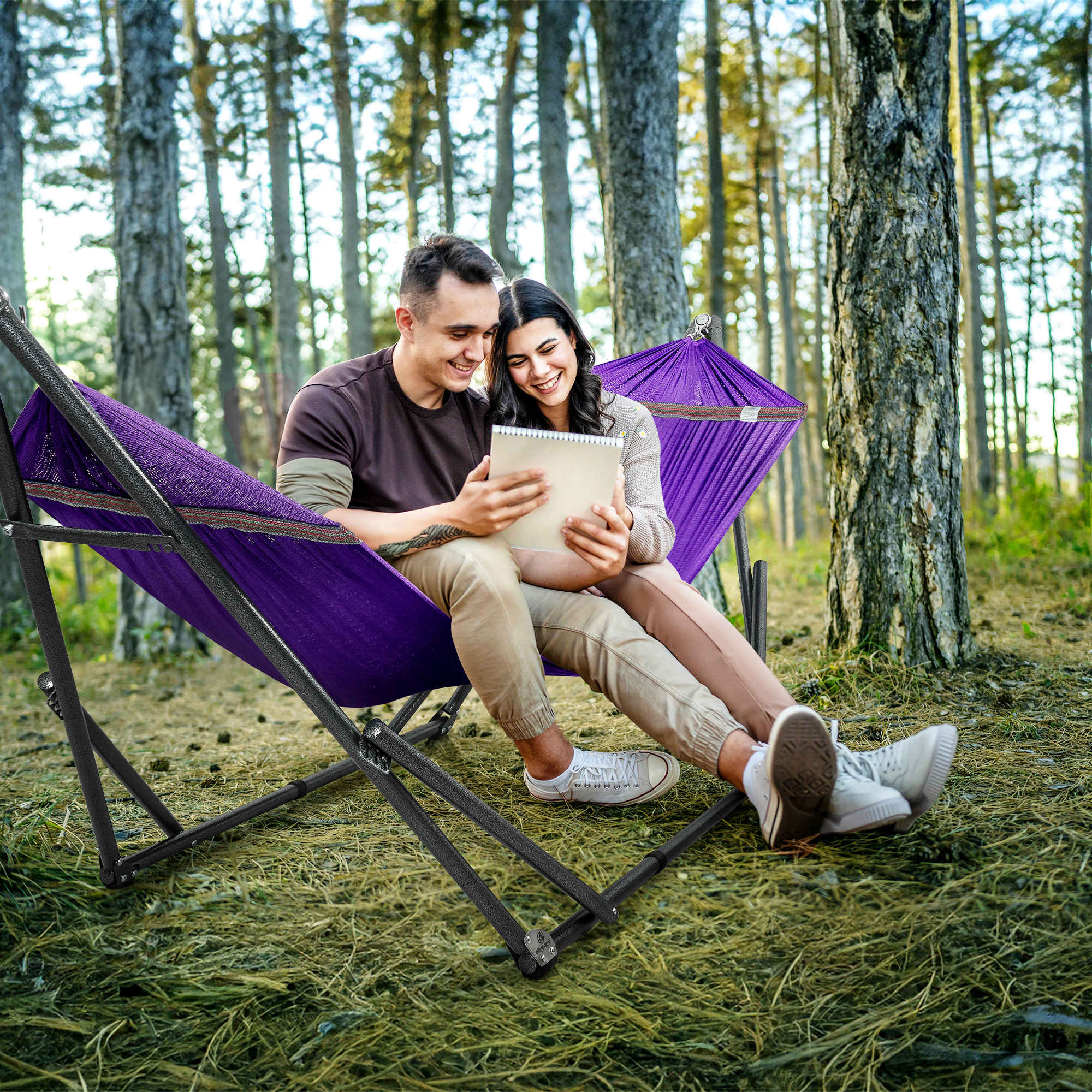 Tranquillo Universal Hammock with Medium Size Stands for Ultimate Relaxation - Ideal Universal Hammock Stands - Medium Size
