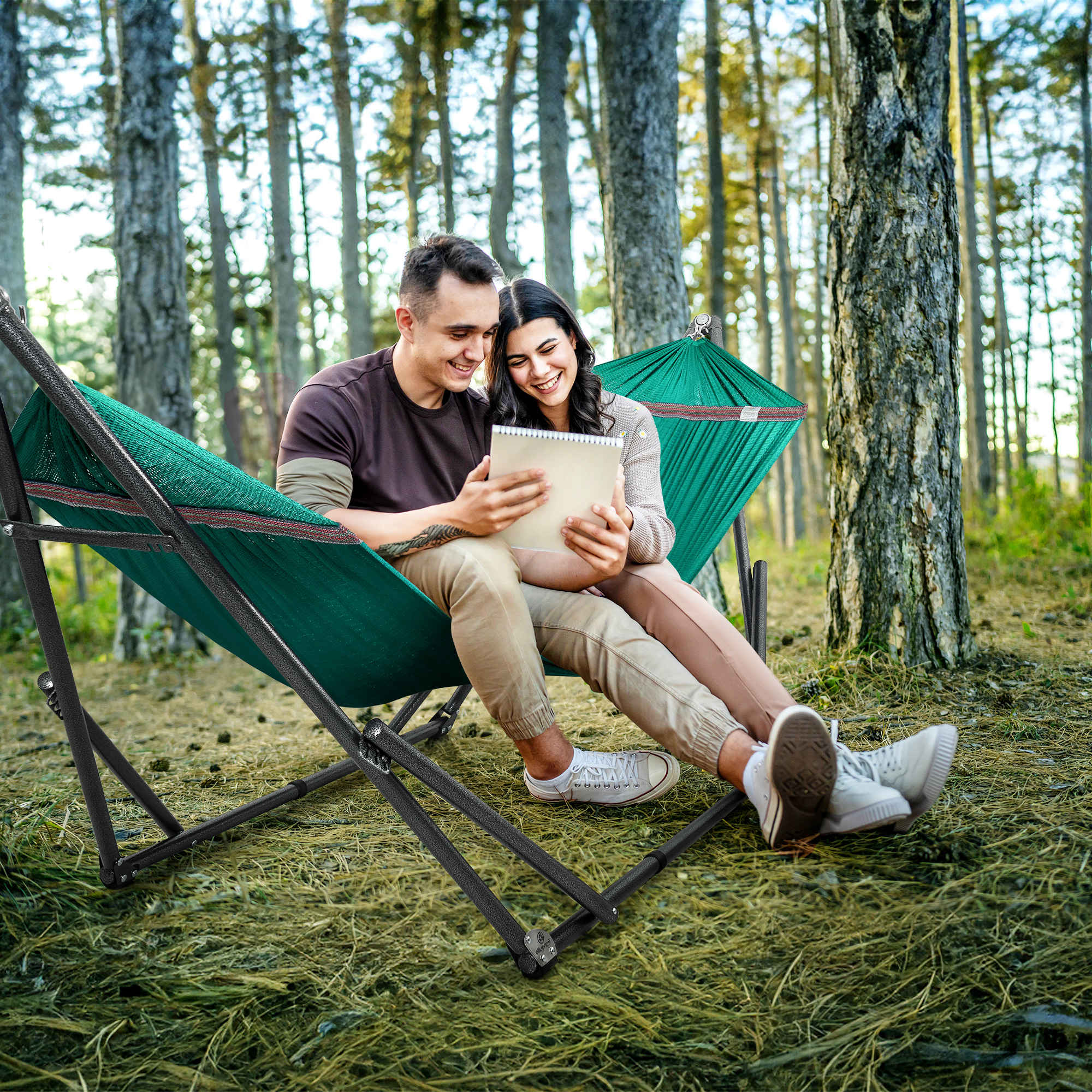Tranquillo Universal Hammock with Medium Size Stands for Ultimate Relaxation - Ideal Universal Hammock Stands - Medium Size
