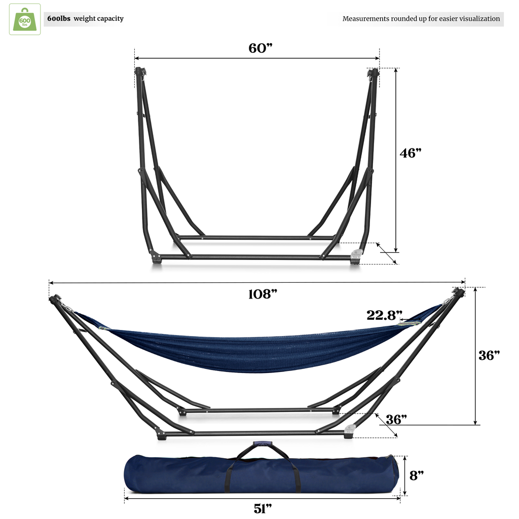 Tranquillo UniGen Transforming Hammock Stand for Ultimate Relaxation