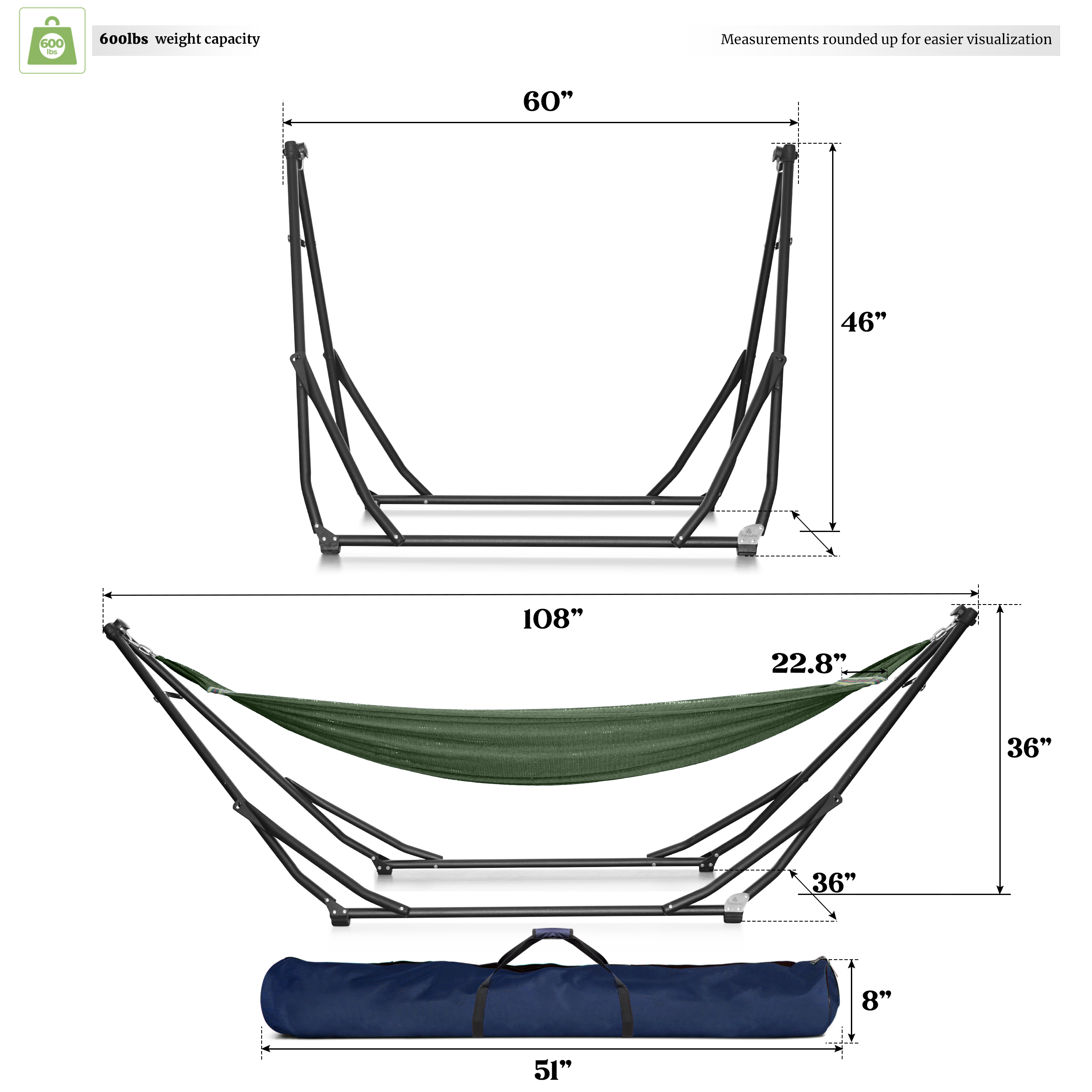 Tranquillo UniGen Transforming Hammock Stand for Ultimate Relaxation