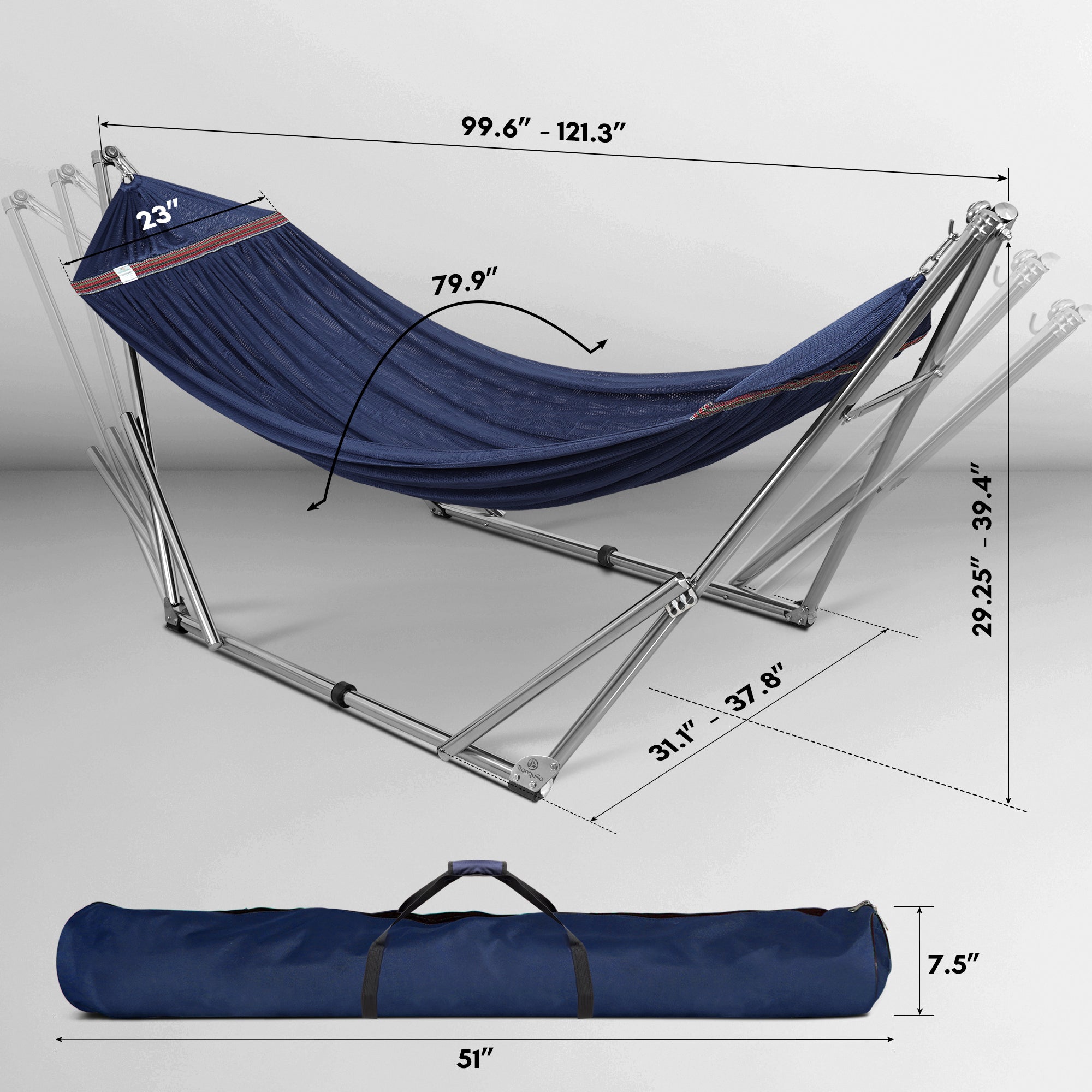 Tranquillo Universal Stainless Steel Hammock Stand for Ultimate Relaxation