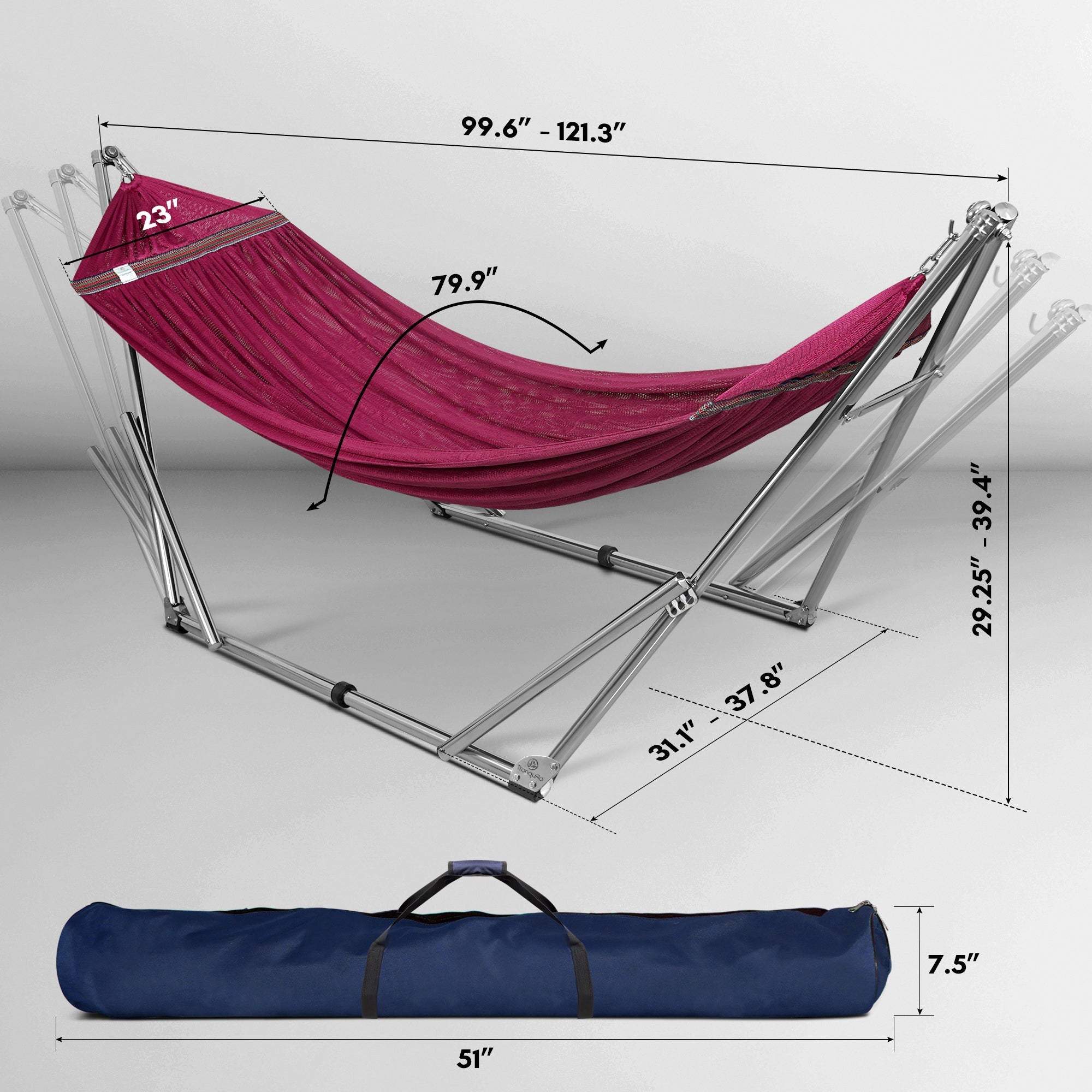 Tranquillo Universal Stainless Steel Hammock Stand for Ultimate Relaxation