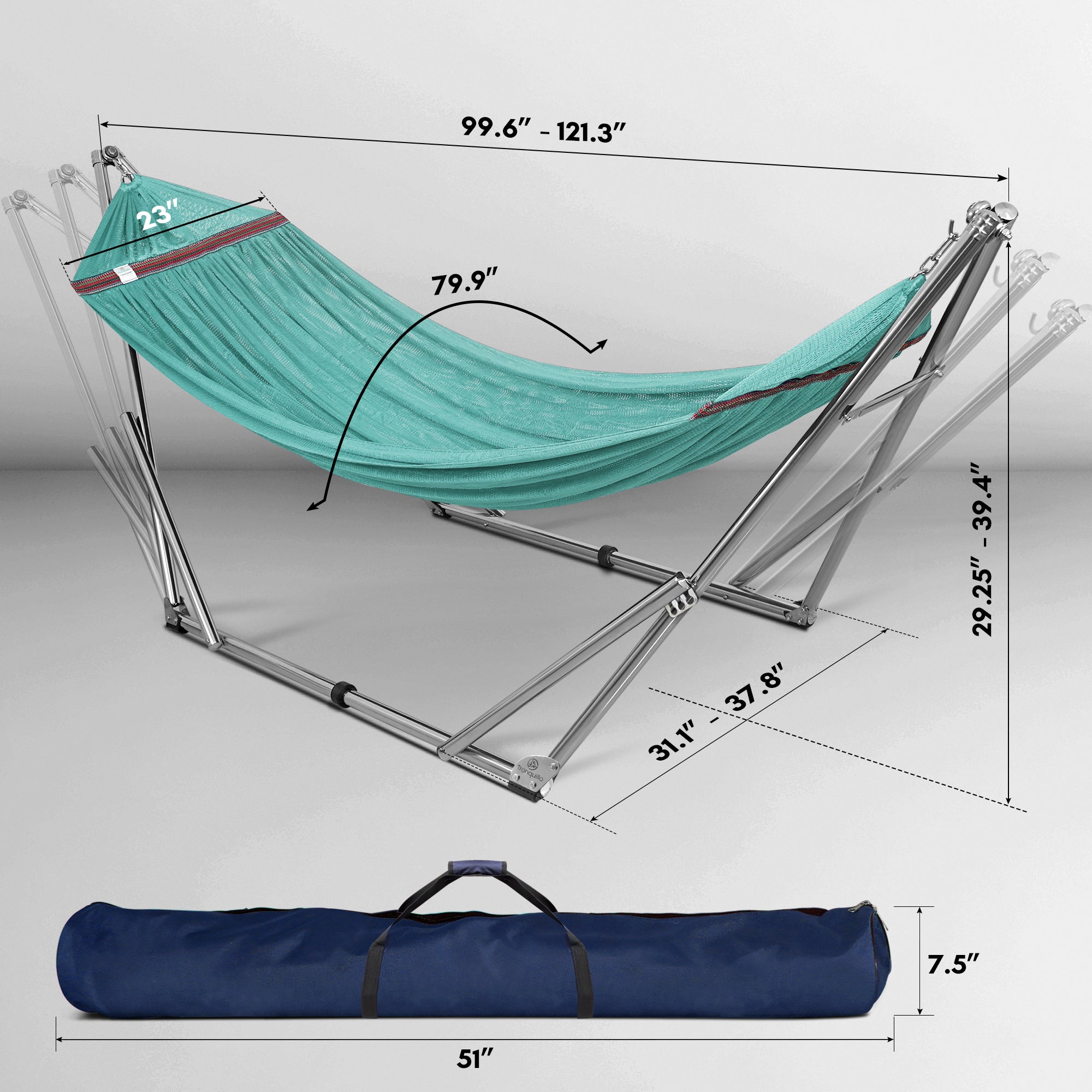Tranquillo Universal Stainless Steel Hammock Stand for Ultimate Relaxation