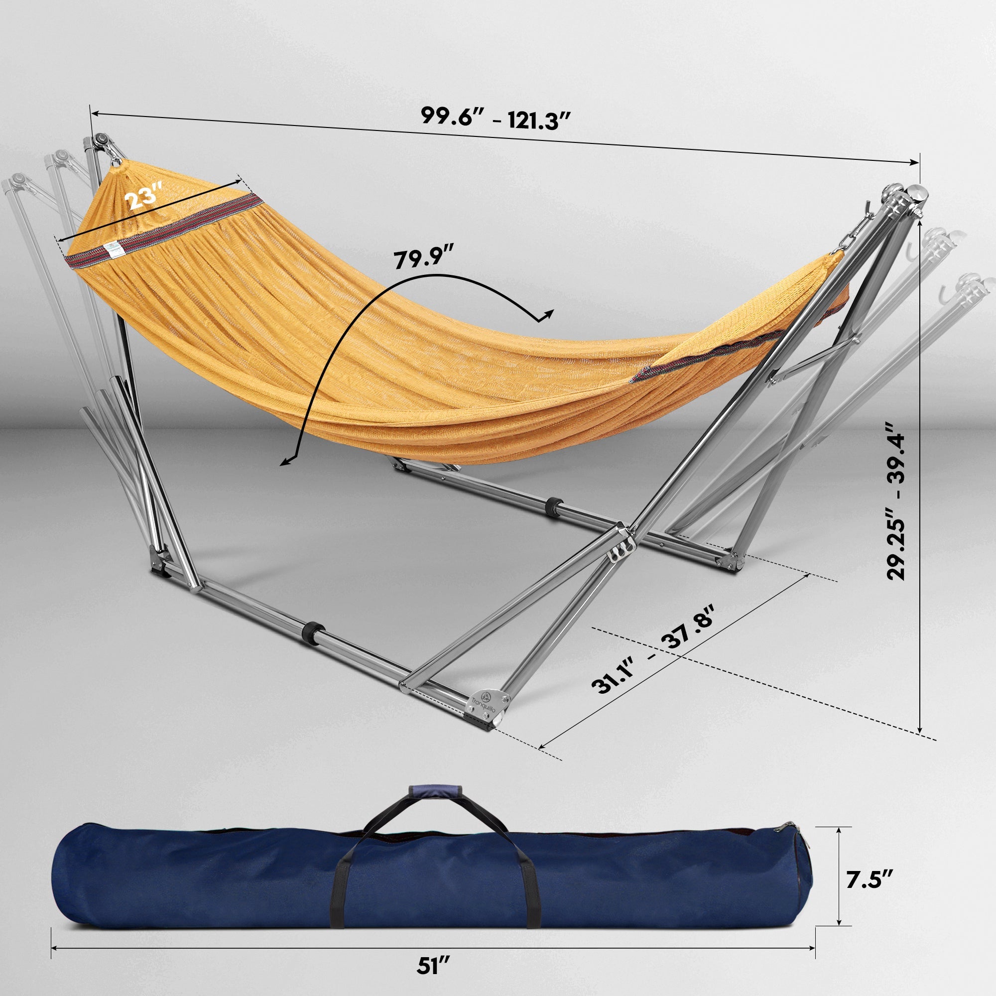 Tranquillo Universal Stainless Steel Hammock Stand for Ultimate Relaxation