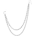 Handcrafted 18G Double Sweep Ear to Nose Chain