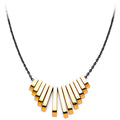 Handcrafted Natural Hematite Gunmetal Plated Chain Necklace
