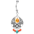 Southwest Dreamcatcher Dangle Charm created with Crystals