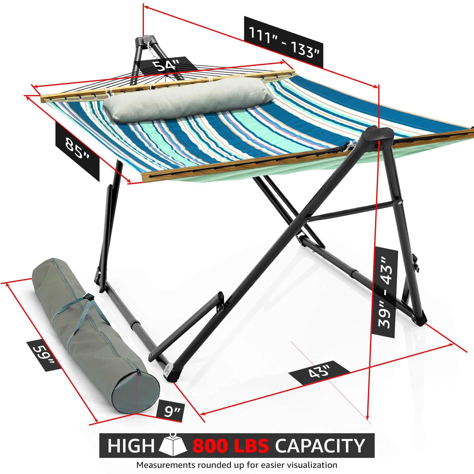 Tranquillo Unity Canvas Hammock Stand for Ultimate Relaxation