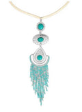 Desert Breeze Turquoise and Silver Pendant Necklace