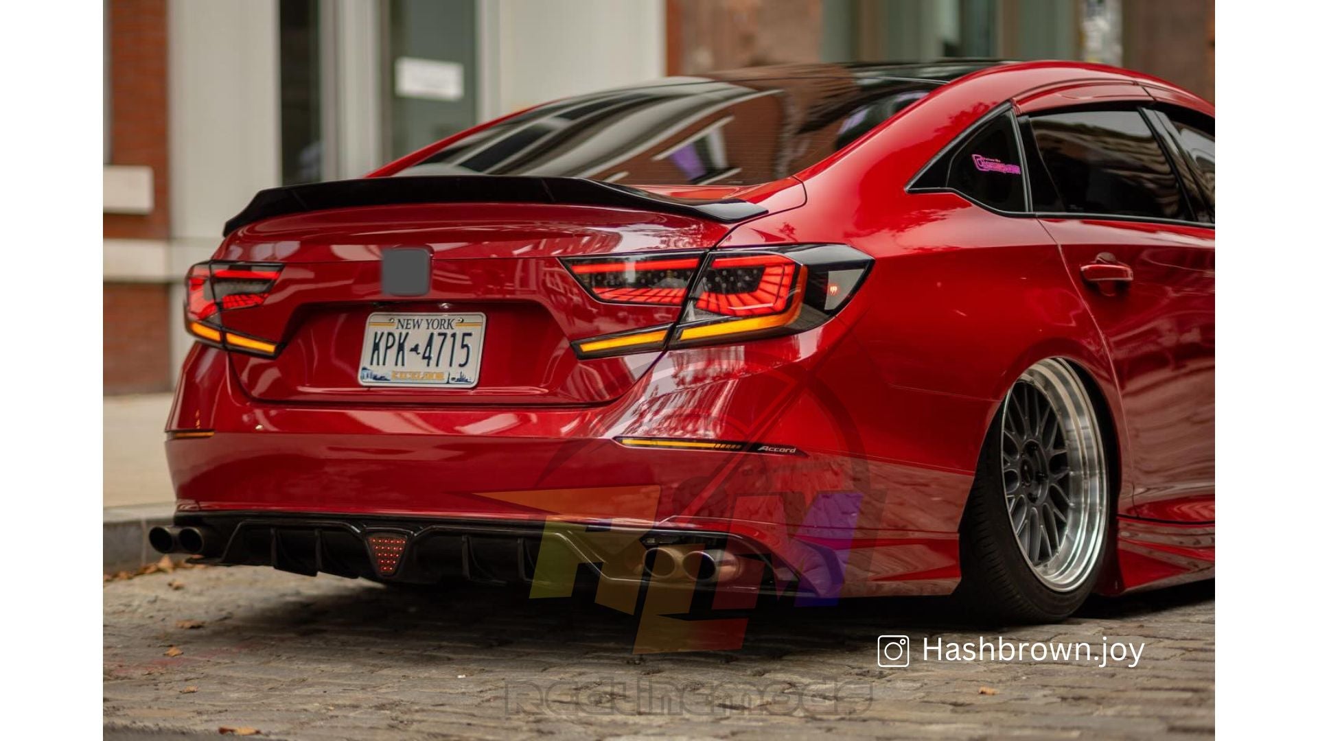 2018-2022 Xgen Accord Duckbill High Kick Trunk Spoiler Gloss Black