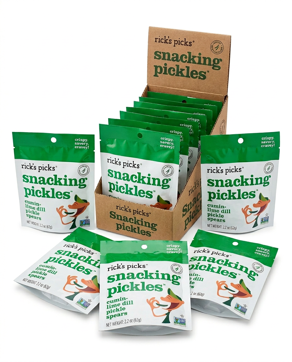 Cumin-Lime Snacking Pickles - 12 Pack!