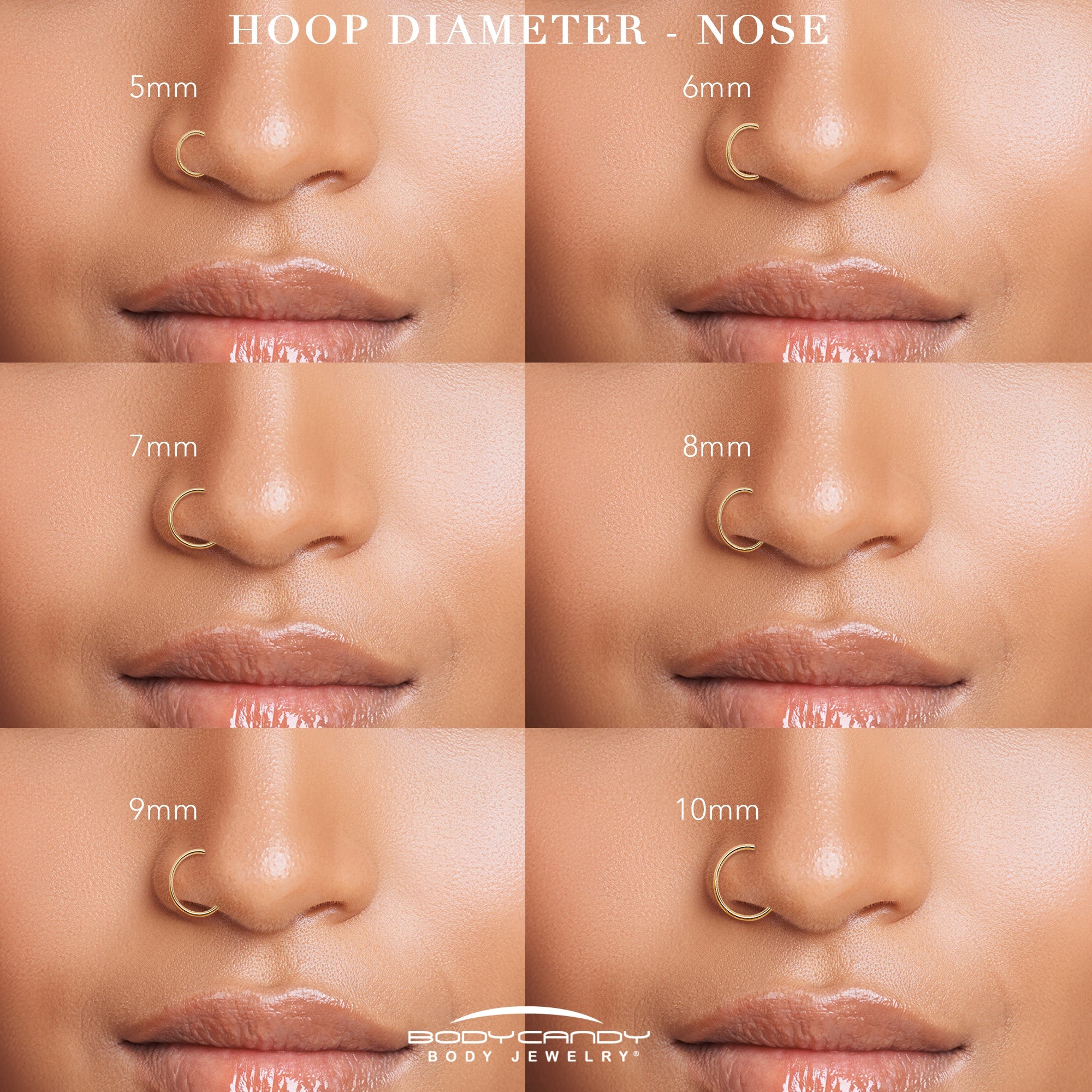 Micro Gem Titanium Hinged Nose Hoop