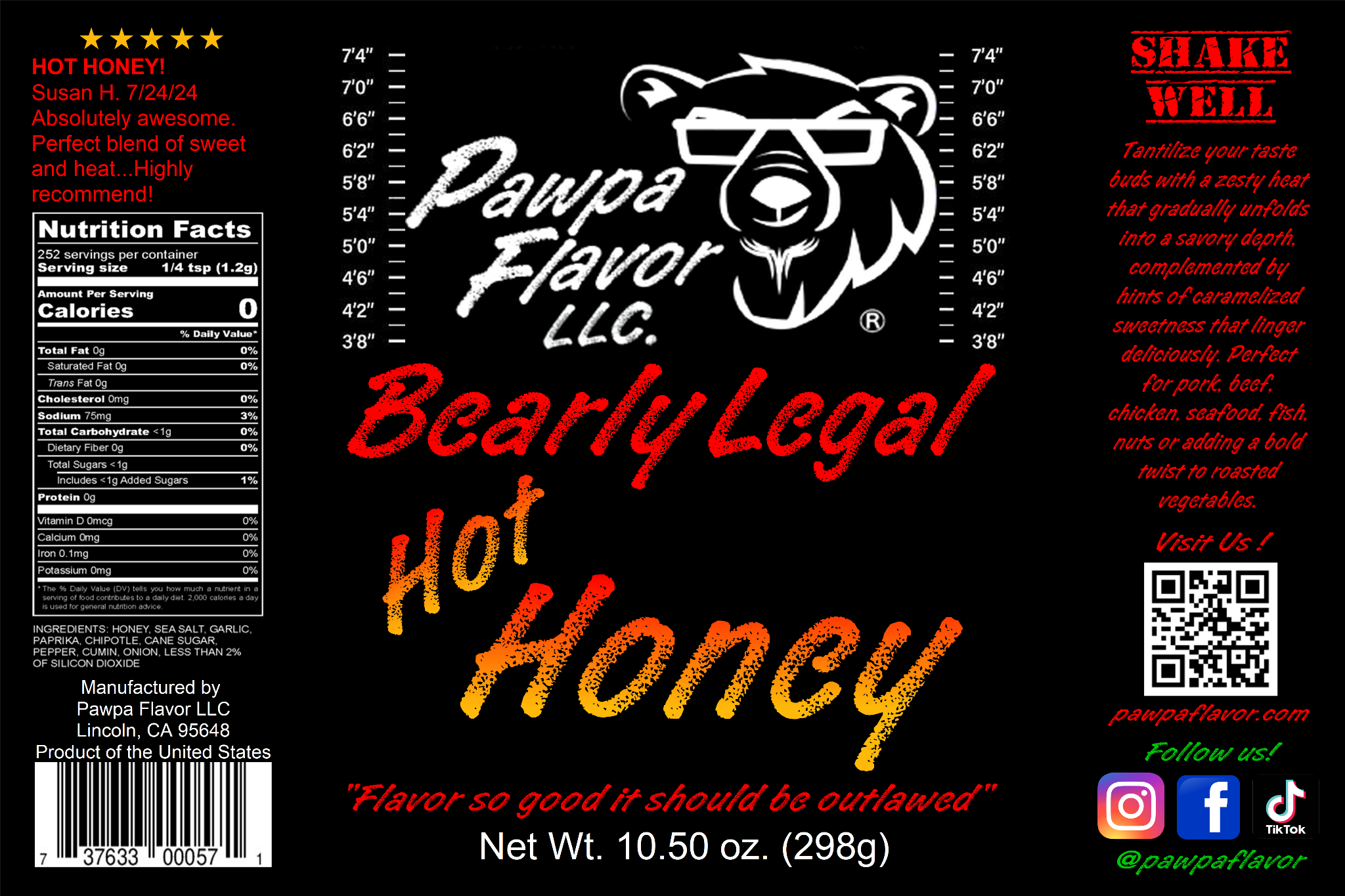 Bearly Legal Hot Honey - Limited Edition