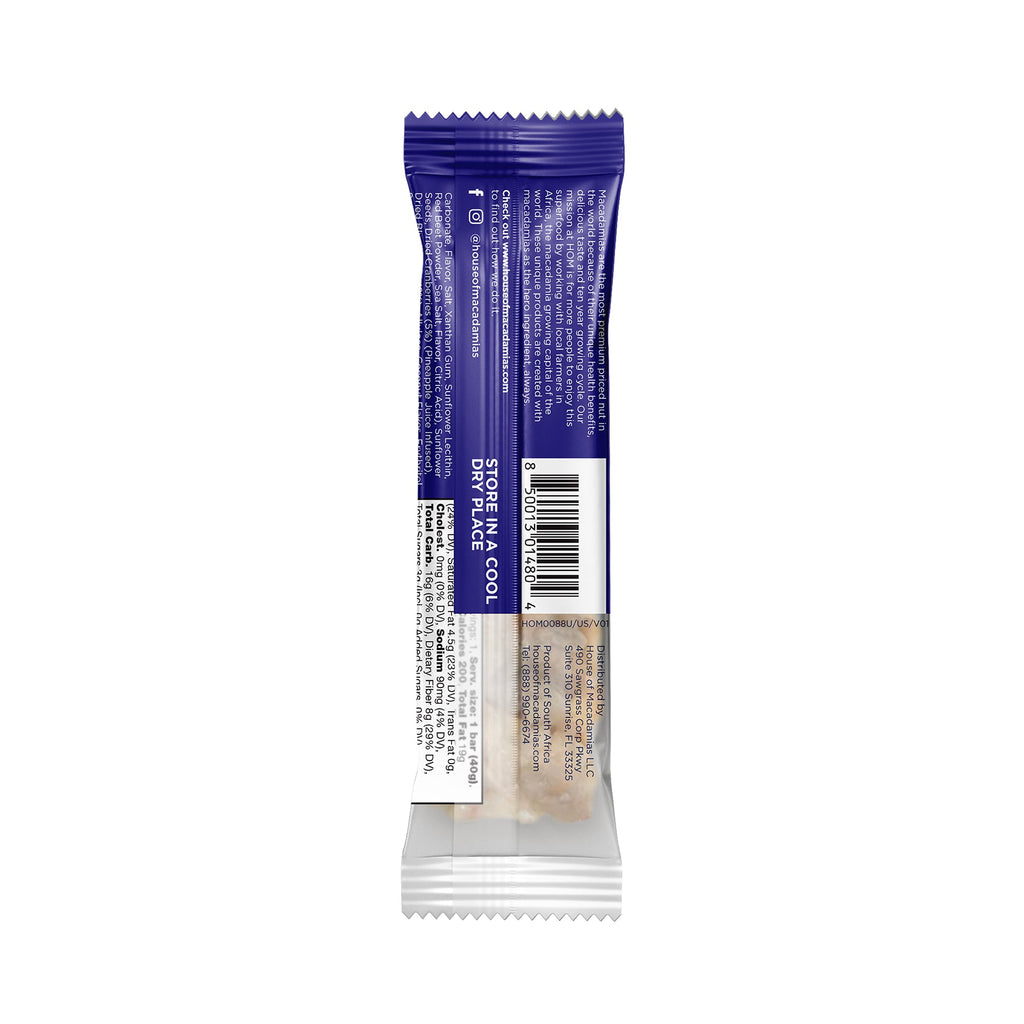 Blueberry White Chocolate Macadamia Nut Snack Bar (12 Bars)