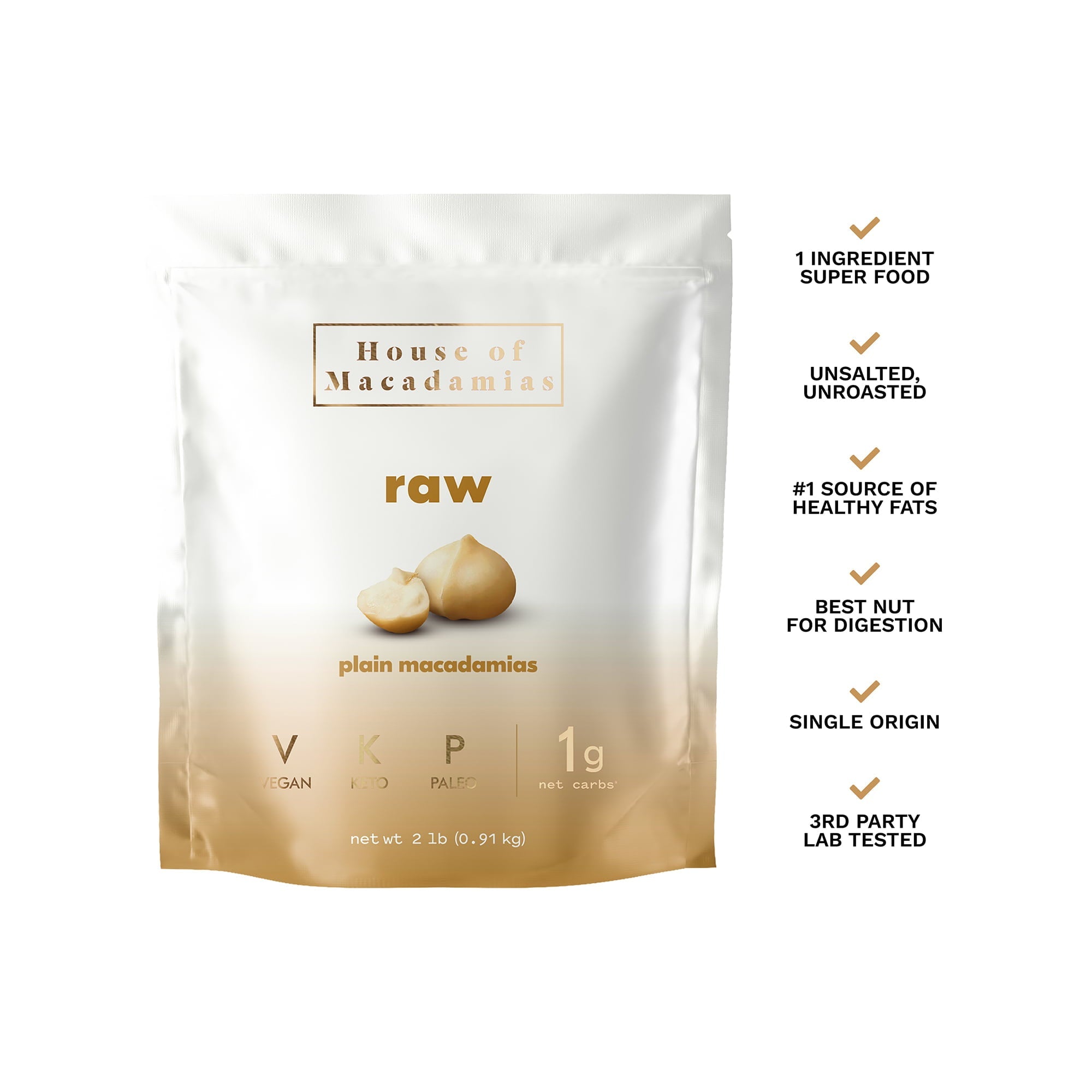 Raw Macadamia Nuts (2 lbs)