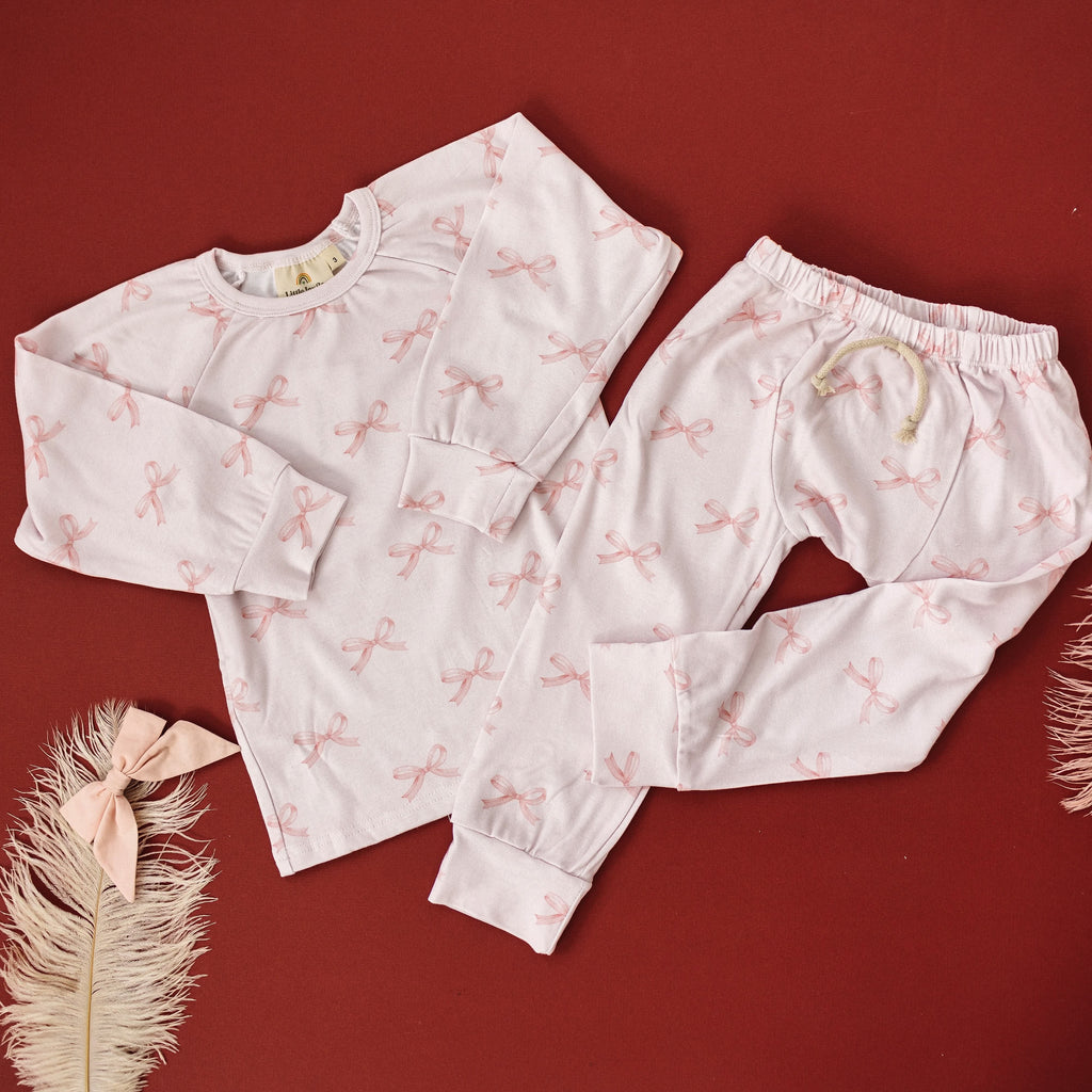 Blushing Bows Modal Lounge Set *0-3m and sz 5 left
