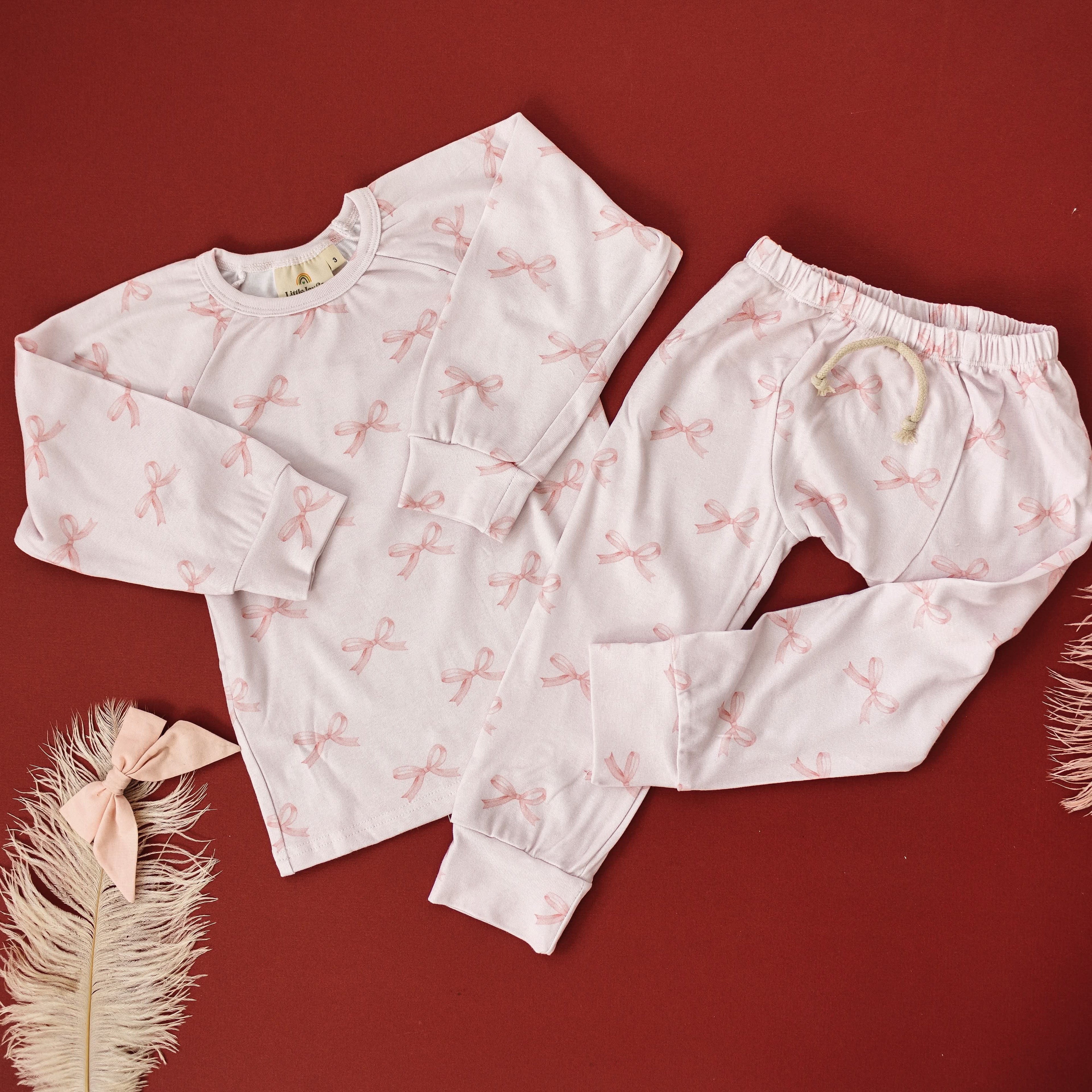Blushing Bows Modal Lounge Set *0-3m and sz 5 left