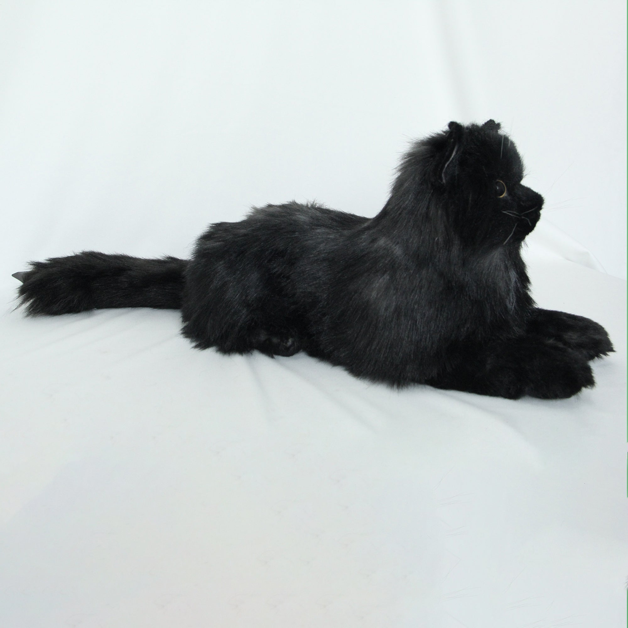 Fully Black Cat Longhair-Handmade Life-Size Companion & Pet Memorial