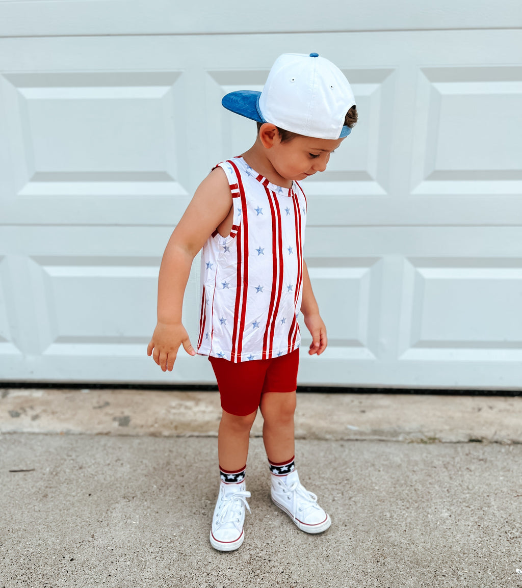 Stars and Stripes 4th of July Socks - Infant, Toddler, Youth & Adult Sizes