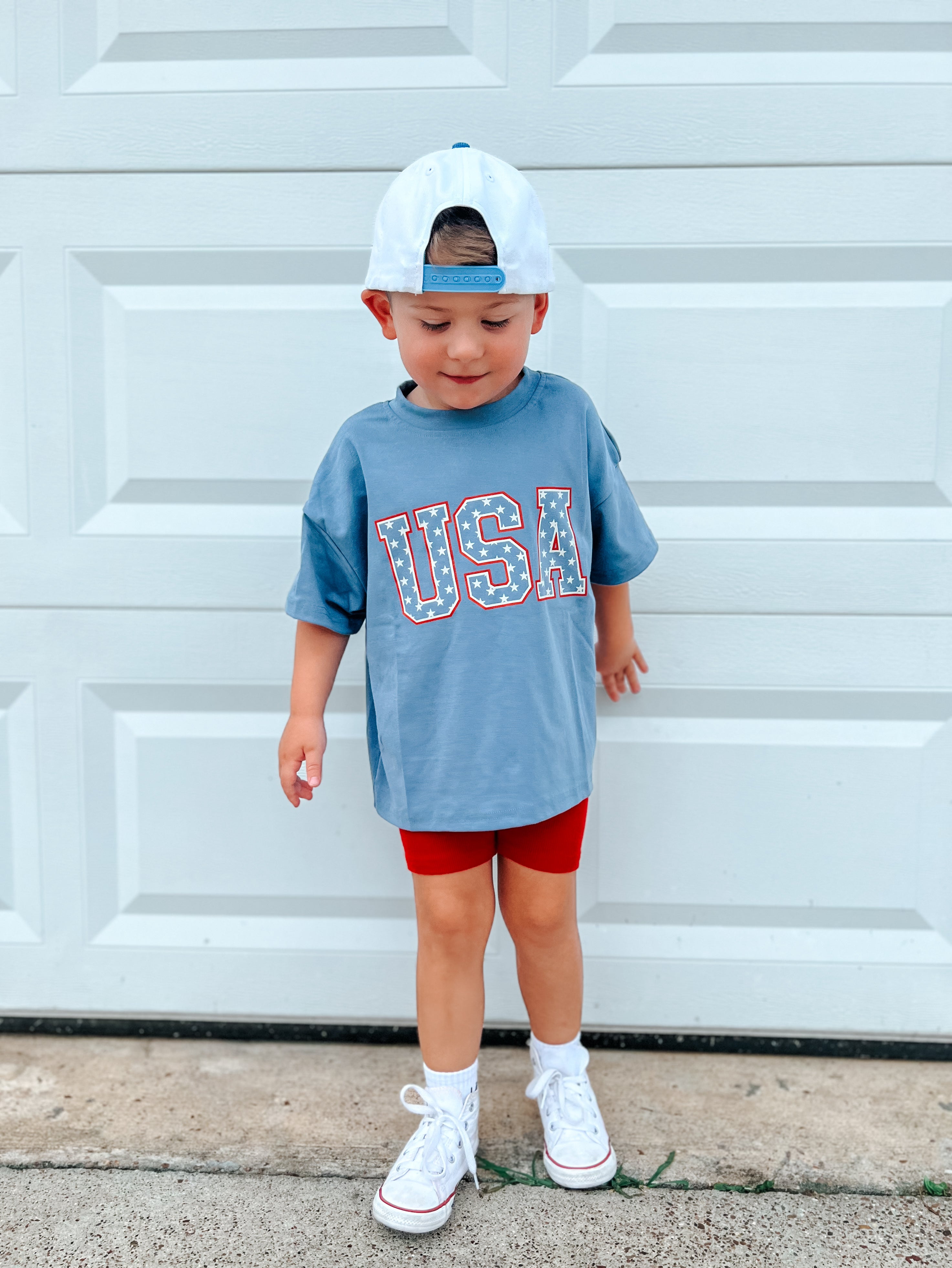 USA Stars Oversized Tee