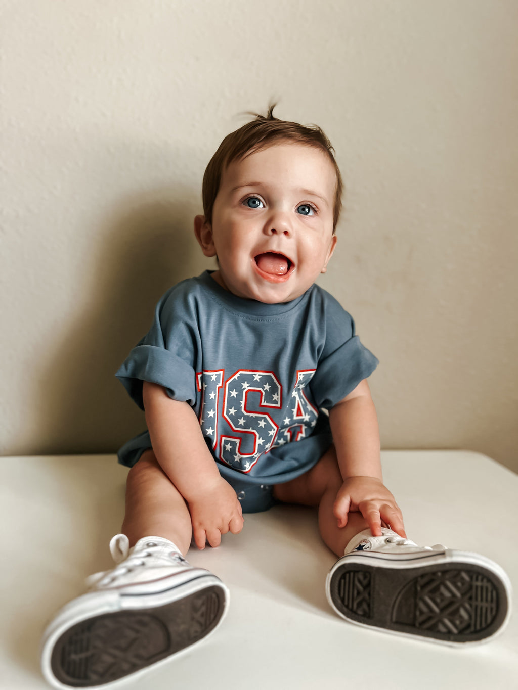 USA Stars T-Shirt Romper
