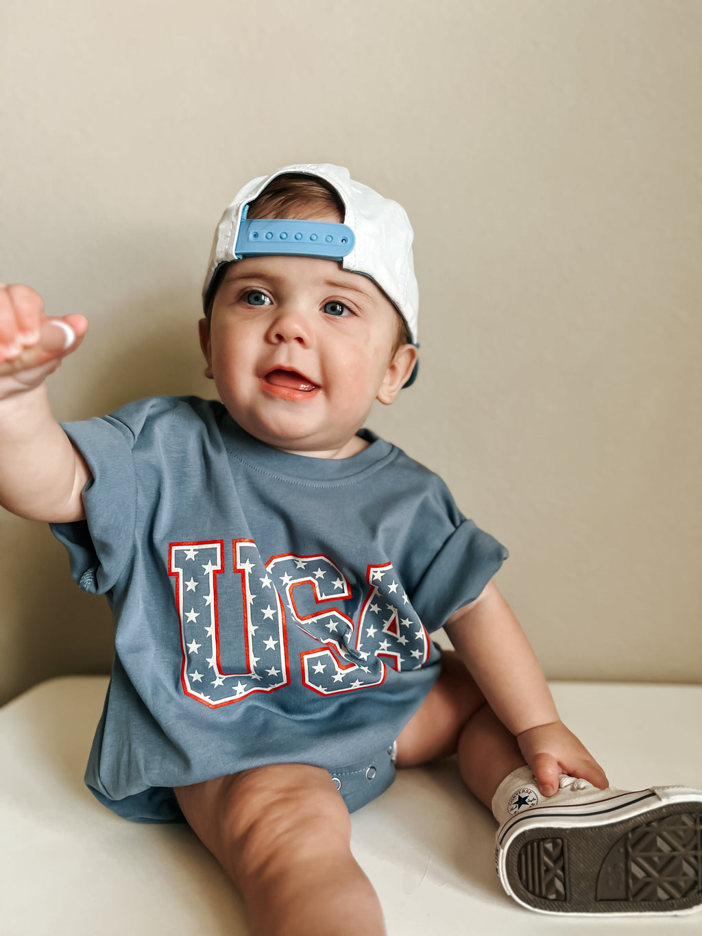 USA Stars T-Shirt Romper