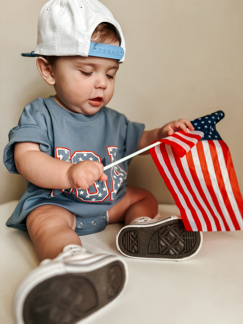 USA Stars T-Shirt Romper