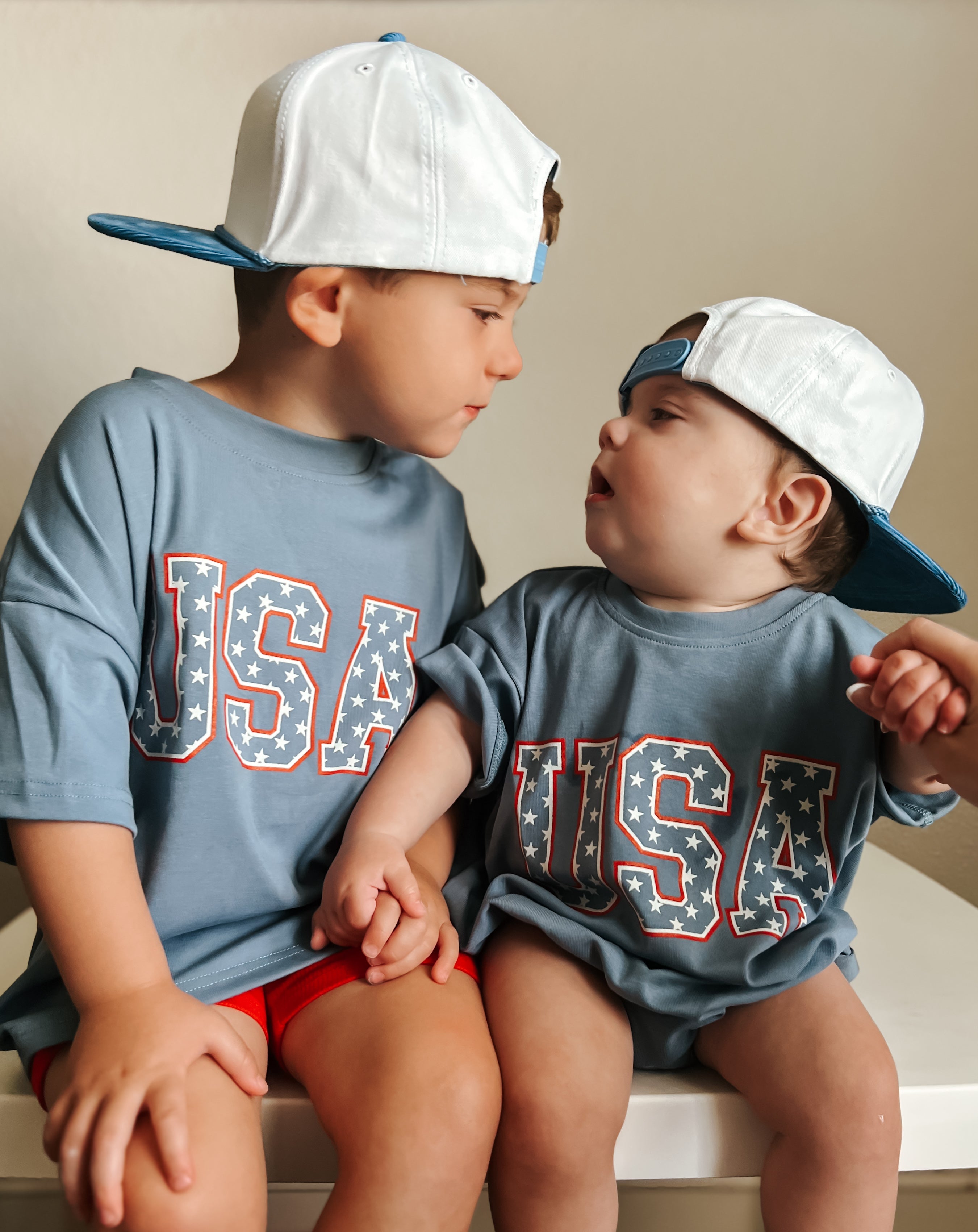 USA Stars Oversized Tee