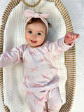 Blushing Bows Modal Lounge Set *0-3m and sz 5 left