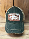 Country Roads-distressed Trucker Hat