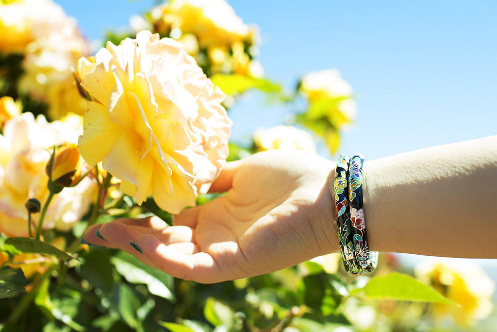 Butterfly Kisses Stackable Bangle
