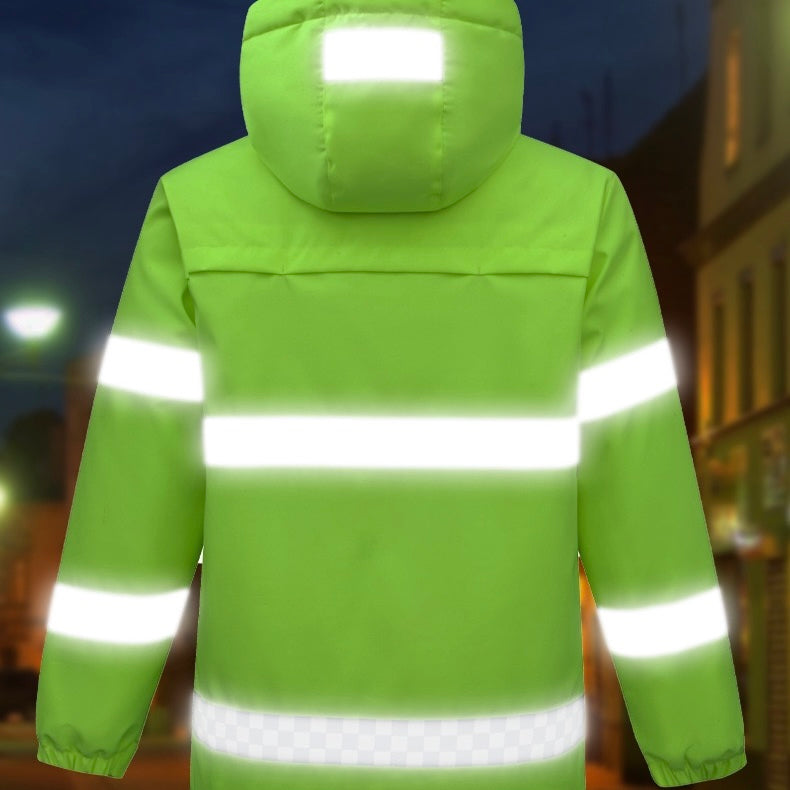 LITEGUEST USB Heated Reflective Waterproof Work Jacket For Winter