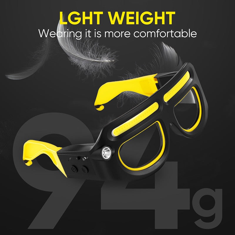 LITEGUEST Night Vision LED Riding Glasses Light