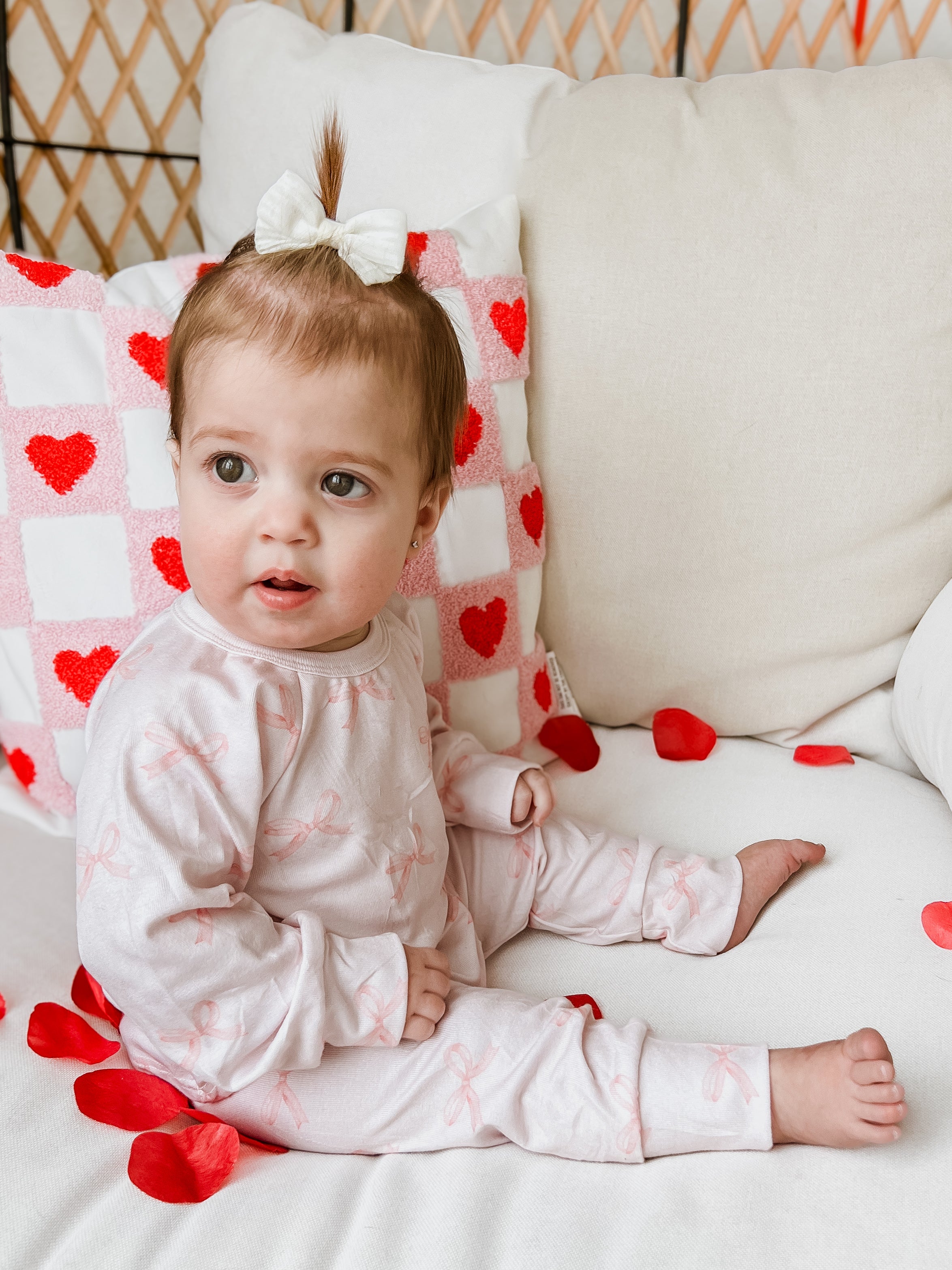 Blushing Bows Modal Lounge Set *0-3m and sz 5 left