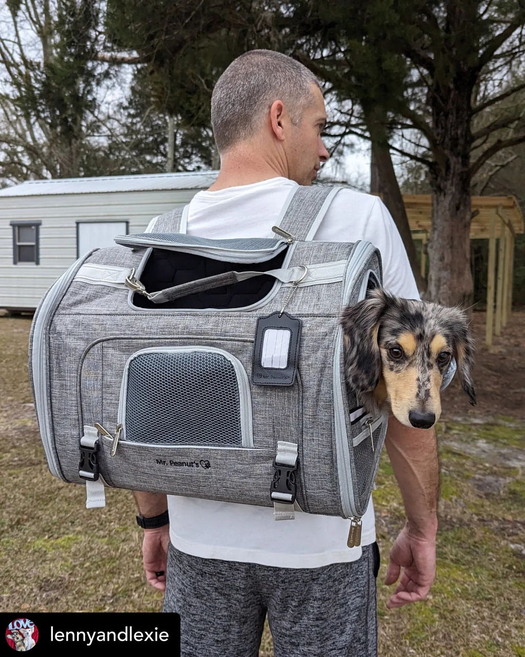 Mr. Peanut's Monterey Series Airline Compliant Horizontal Backpack Pet Carrier